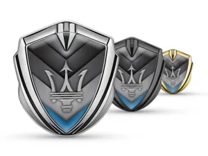 Maserati 3D Emblema Insignia Activo Estilo Superior 3D